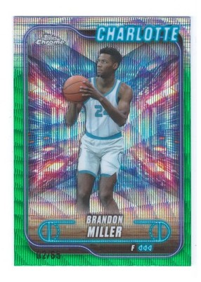 2025 Topps Chrome Brandon Miller #'d /65 Hornets SP FREE SHIPPING!!