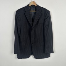 Daniel Cremieux Loro Piana 120 Wool Blazer 42 R Grey Pinstripe Jacket Sport Coat