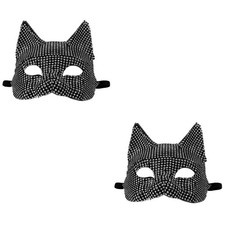 Set of 2 Katzen Maske Tiermaske Kätzchenmaske Masken Katzenmasken