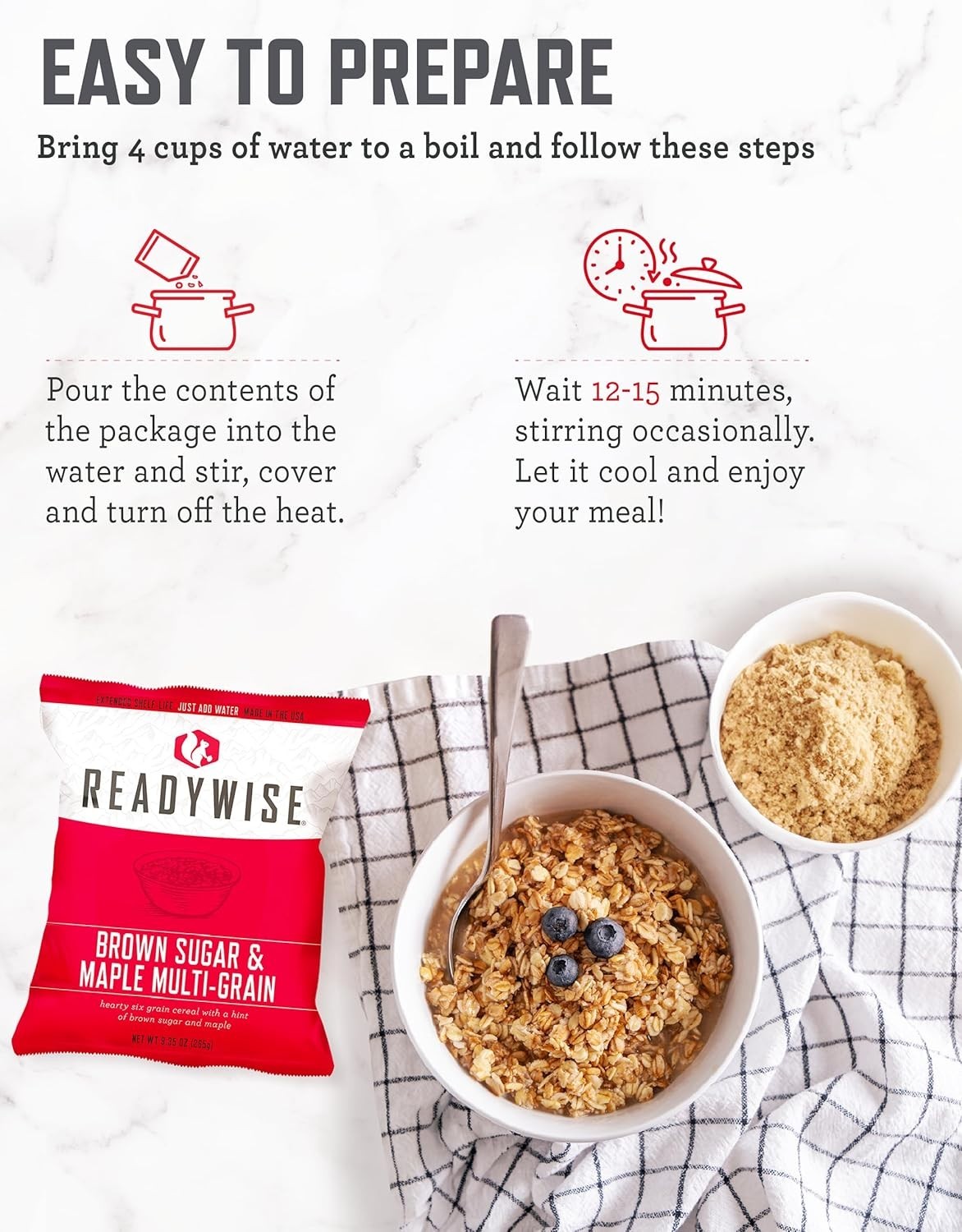 ReadyWise 52 Serving Emergency Food Supply Bucket 25yr Shelf Life Survival