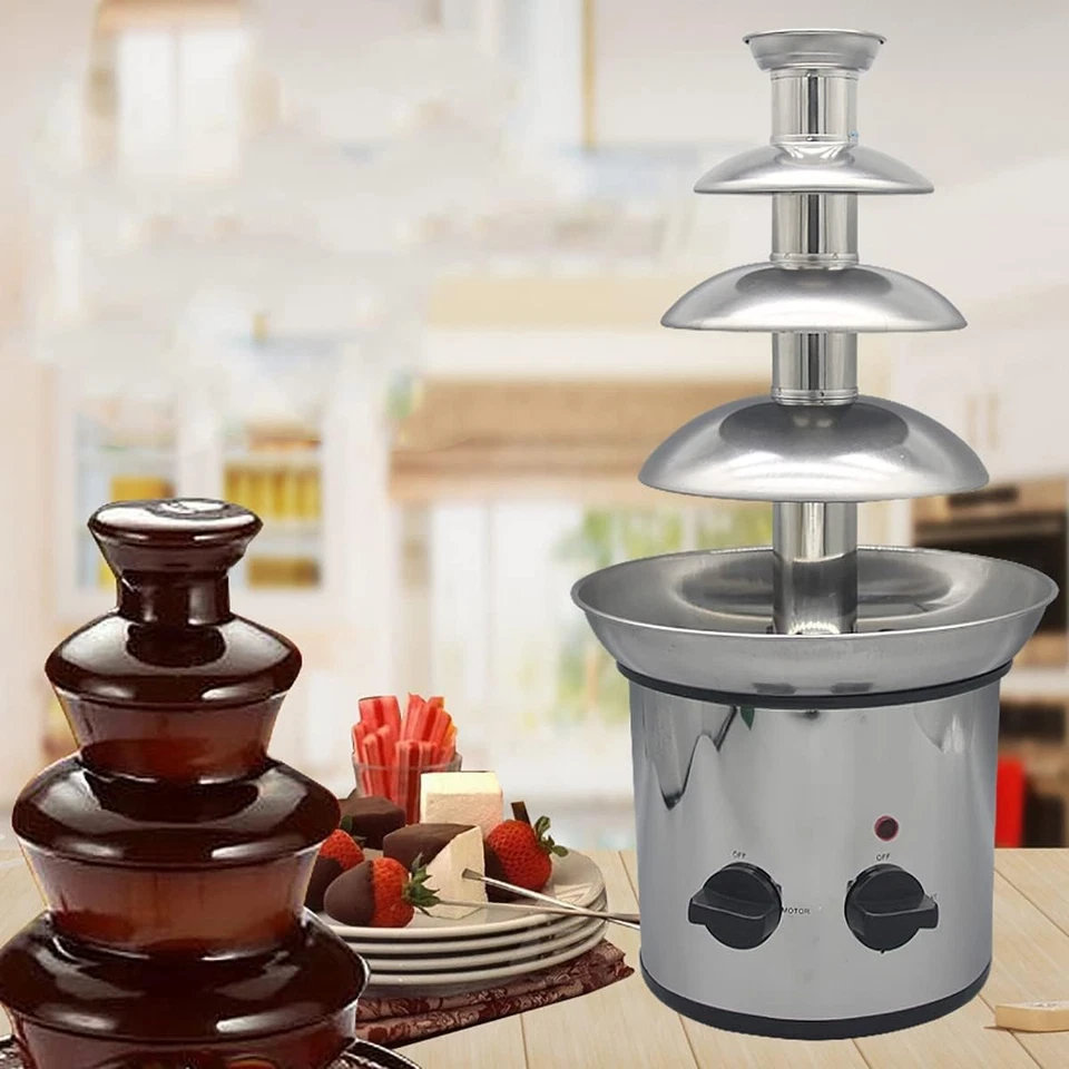 Chocolate Fountain DIY Chocolate Melting with Heating Fondue Chocolate Machine - image 2 of 4
