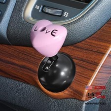 Love Heart Car Push Start Button Cover, Metal Car One-Button Starter Pink