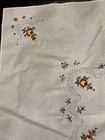 Vintage White Embroidered Cross Stitch Tablecloth Topper 32” Square — photo 5