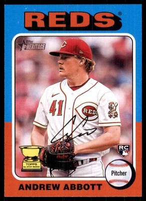 2024 Topps Heritage Andrew Abbott RC Cincinnati Reds #470