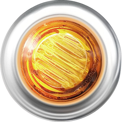 20X 3/4'' Marker Lights LED Truck Trailer Round Side Bullet Light Amber Lamps 12V