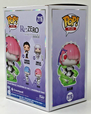 Funko Pop! PLUS Re: Zero Ram #2116 Glows Funko SE Chalice CC W