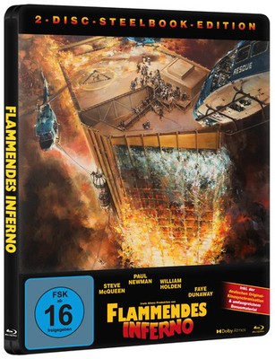 Flammendes Inferno (1974)[2 Blu-ray 's im Steelbook/Neu/OVP] Steve McQueen