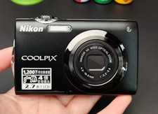 Nikon Coolpix S3000 12MP Digital Camera English Language BLACK -90 NEW