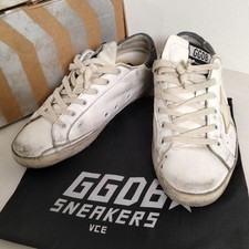 GOLDEN GOOSE GGDB SUPERSTAR Tenis EU:37 US:7 Zapatos de Cuero Blanco
