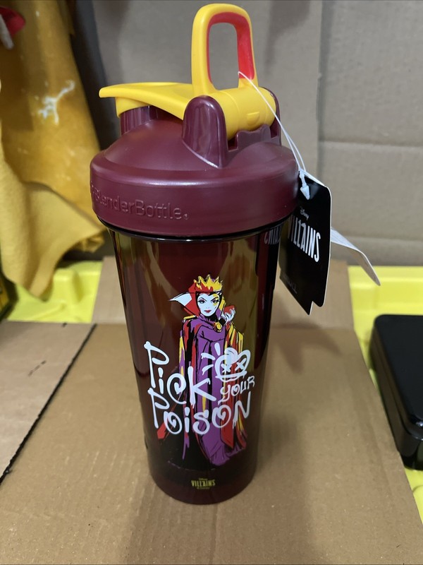 Disney Villains Blender Bottle Classic Shaker 28 oz - NEW Evil Queen Pick Poison