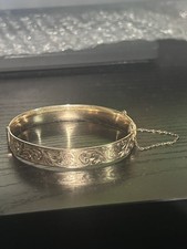 Vintage Hg&s 9ct Gold Metal Core Bracelet 
