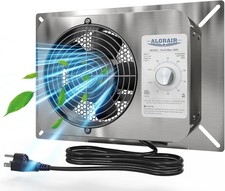 300CFM Stainless Steel Crawl Space Fan with 10 80 Humidistat Durable and