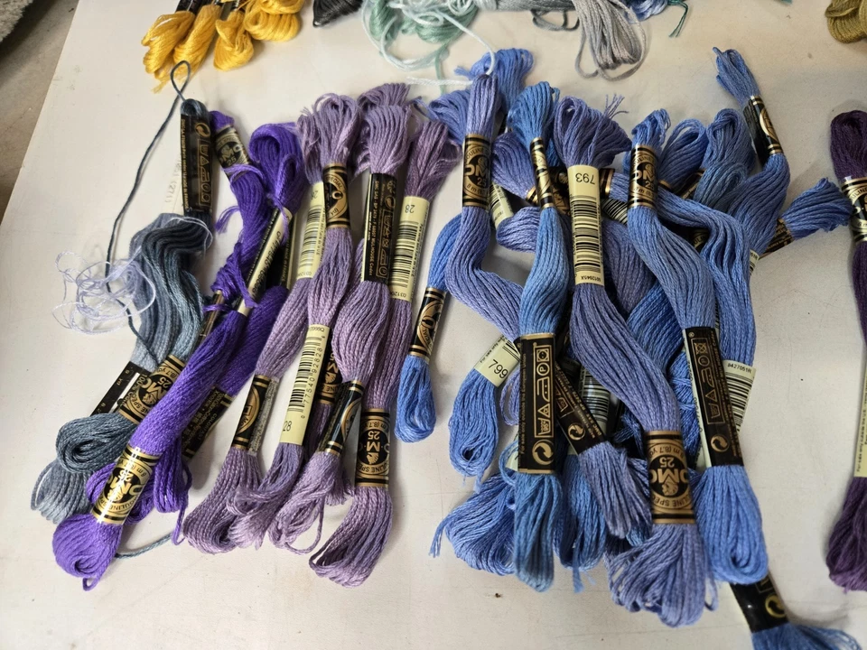Embroidery Floss Lot Of 340 Skeins Cross Stitch Thread Mixed Colors New  - Image 2 of 4