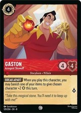 Disney Lorcana Reign of Jafar - 129 Gaston, Arrogant Showoff, Common Non Foil