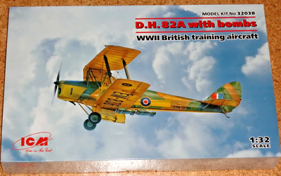 ICM: D.H. 82A Tiger Moth with Bombs; Maßstab 1/32, Top!!! Ansehen!!!
