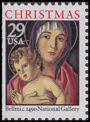 US 2710a BC83A Christmas Madonna & Child 29c booklet 20 #1 MNH 1992 - Picture 4 of 4