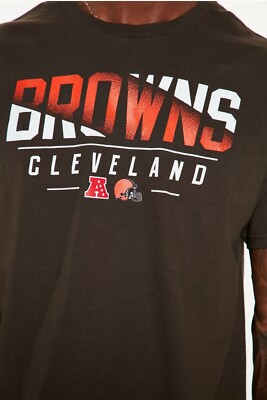 2023 NFL Cleveland Browns Down The Middle Men's Tee Brown ''Team Apparel'' Large