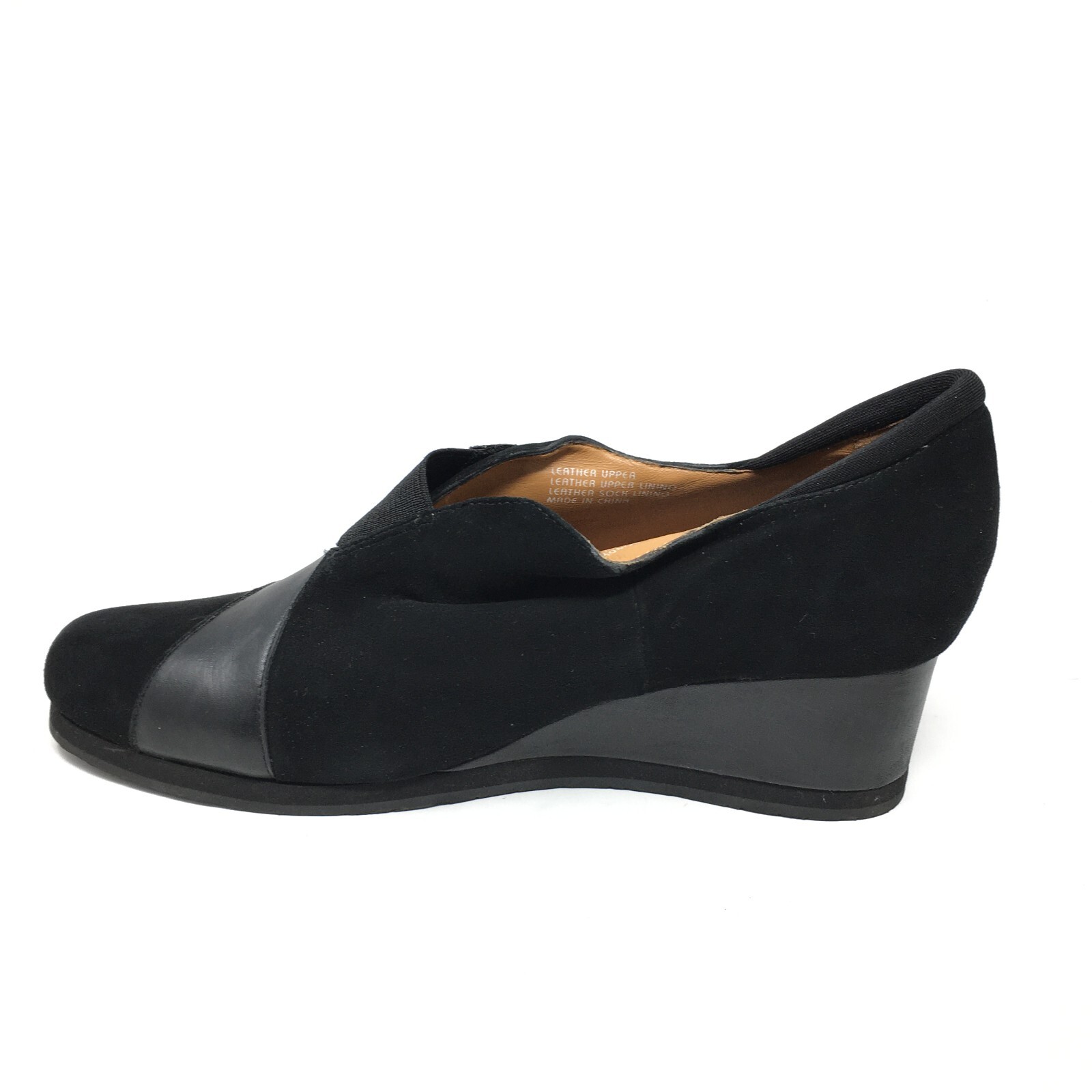 Women's Earthies Bondy Strapped Wedge Clogs Booties Shoes Size 11 Black