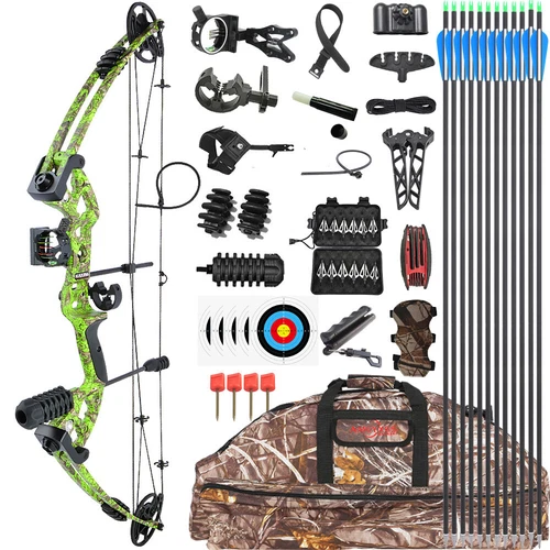 Adjustable 30-60lbs Compound Bow Set Archery Hunting Right Left Shooting Fishing - Picture 32 of 42
