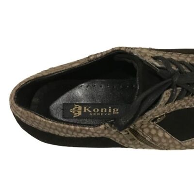NWOT Mens Size 11 Konig Geneve Green Black Mixed Media Crocodile Dress Shoes NWOT Mens Size 11 Konig Geneve Green Black Mixed Media  main image 2