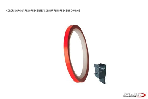 Rim strip PUIG 4542V green fluerescent 7mm x 6m (with aplicator