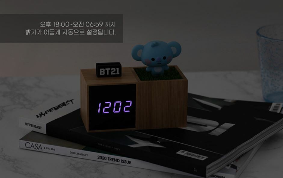 [BTS] Baby BT21 LED Digital table clock ROYCHE Official genuine Product