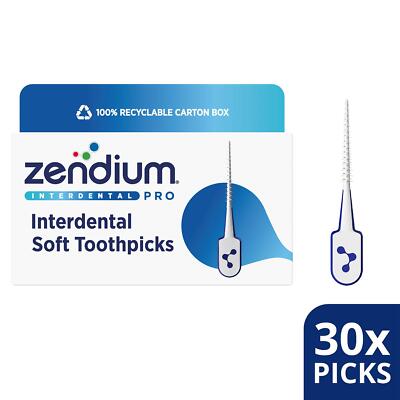 Zendium Unterdental Pro Soft Toothpicks to Remove Food & Plaque