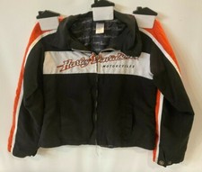 Youth Kids Harley Davidson HD Jacket Black Size 6Y Motorcycle BROKEN Zipper Pull