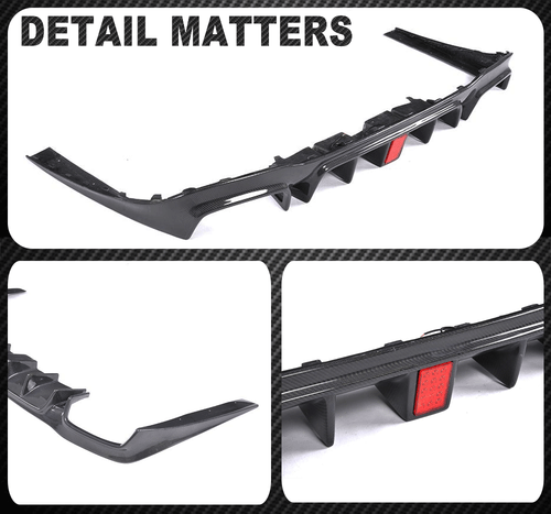 REAL Carbon Rear Bumper Diffuser Lip Fit For Mercedes W213 E-Class E63AMG E43AMG - Picture 10 of 10