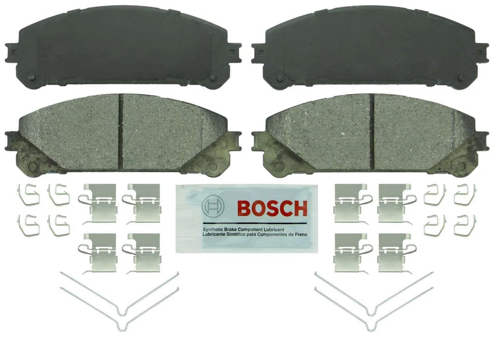 Kit de 2 pastilhas de freio dianteiras e traseiras de cerâmica Bosch conjunto de 2 para Toyota Highlander 08-13 - Imagem 2 de 4