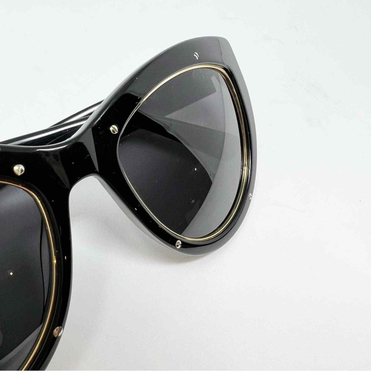 MCM Black Gold Studded Cat Eye Sunglasses UV Protection  display picture 3