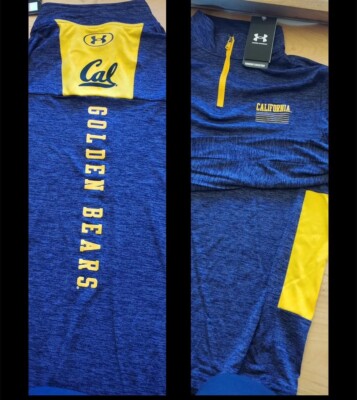 Cal Bears Berkeley Under Armour 1/4Zip Pullover Long Sleeve Men's Medium NWT