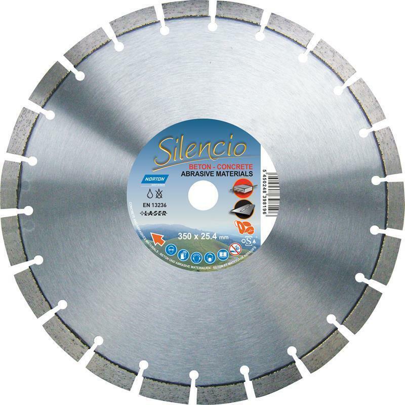 Norton Clipper 70184628999 Disque Diamant, Gris/Argent 350 x 25,4 