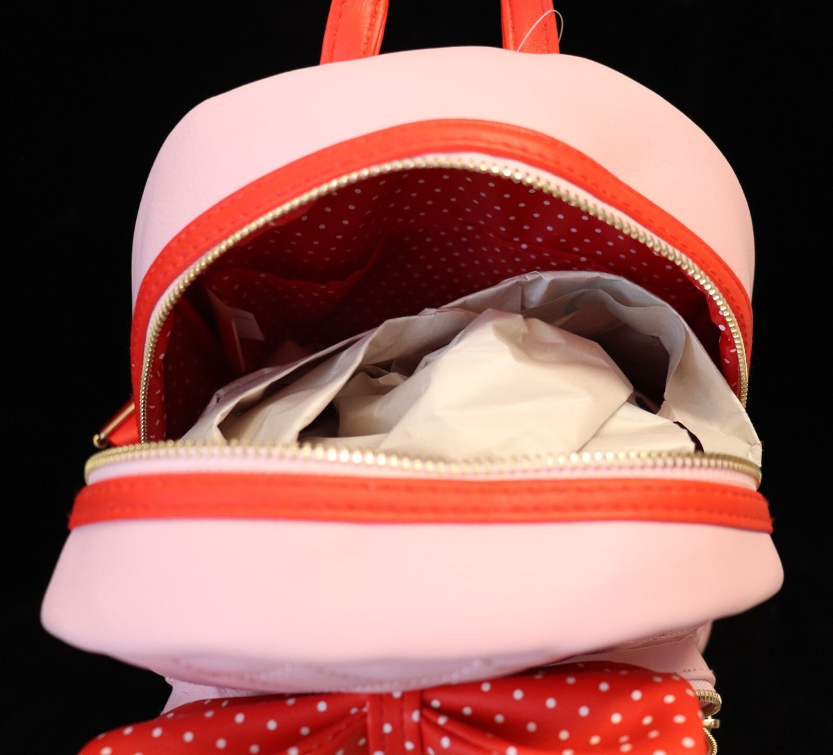 Strawberry Shortcake Mini Backpack  Polka Dot Bow Quilted Bag Pink NEW 2024‎ Strawberry Shortcake Mini Backpack Polka Dot Bow Quilted Bag  main image 2