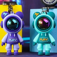 Cute Glitter Bear Keychain Fashion Tassels Cartoon Doll Key Chain Car Keychain