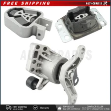 for 13-18 Ford Fusion 2.0L Engine AT Auto Transmission 3pc Motor Mount Set