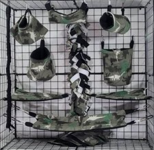 Camo Dino*Sugar Glider Cage set * Rat * double layer Fleece