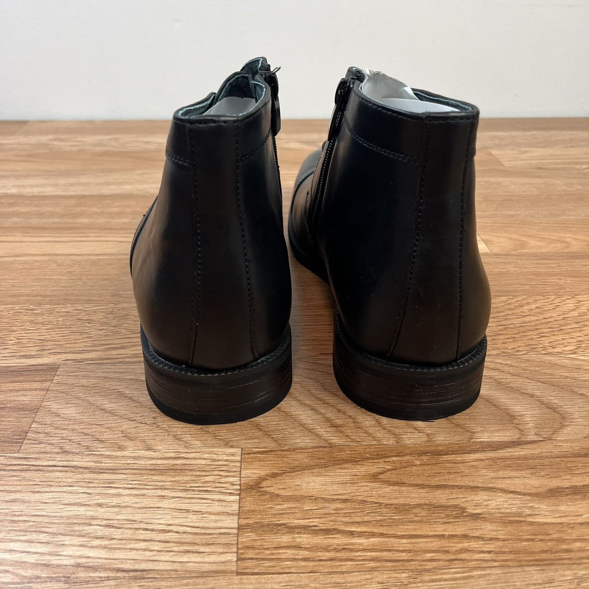 Amali Berino Black Ankle Short Dress Boots Zip Men\'s Size 10‎ NEW Men Shoe-Berino-Black – Men Suits Direct main image 2