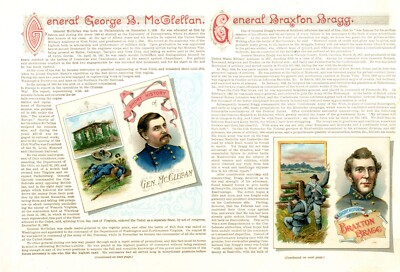 General George B. McClellan & General Braxton Bragg - Duke Tobacco ...