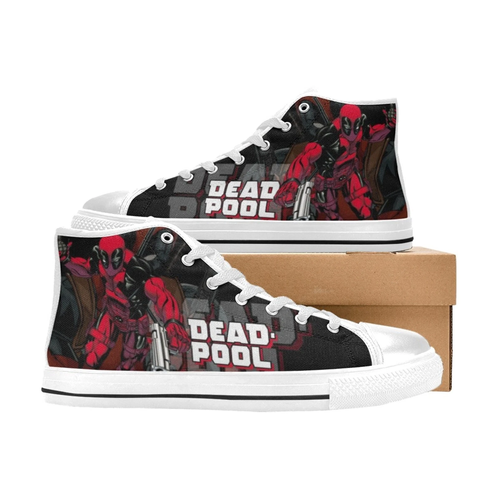Deadpool 4 High Top Sneaker , Shoes Athletic