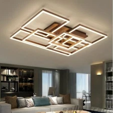 Acrylic LED Ceiling Light Home Lamp Modern Elegant Living Room Bedroom Square Yc