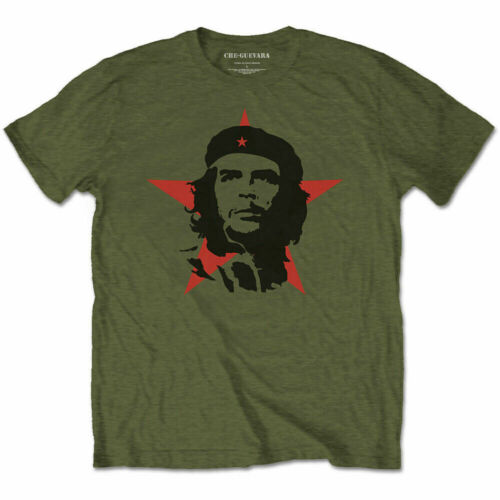 Official Che Guevara Star Mens Military Green T Shirt Che Guevara Classic Tee - Picture 1 of 1