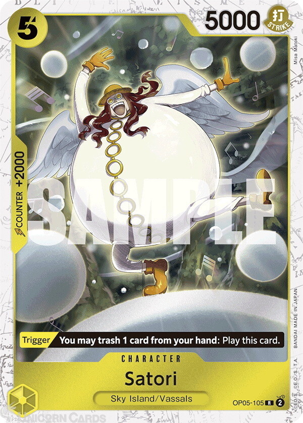 OP05-105 Satori : Rare Special Foil (Jolly Roger Flag) English One Piece TCG Car
