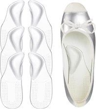 Handepo 3 Pairs Arch Support Shoe Inserts Women Transparent Self Adhesive Arch P