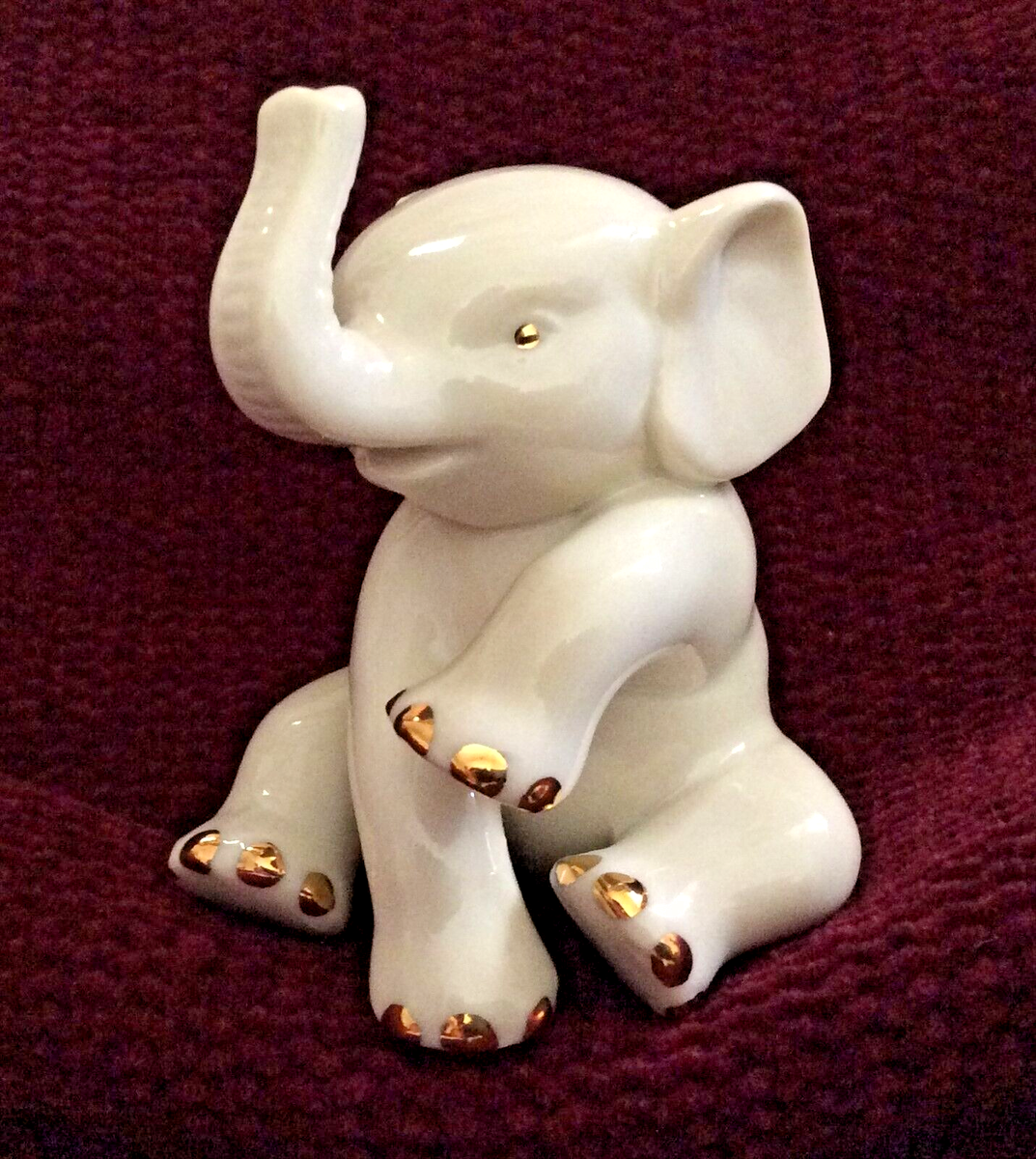 VINTAGE: LENOX PORCELAIN AND 24 K. GOLD ANIMAL TRIO-DOLPHIN