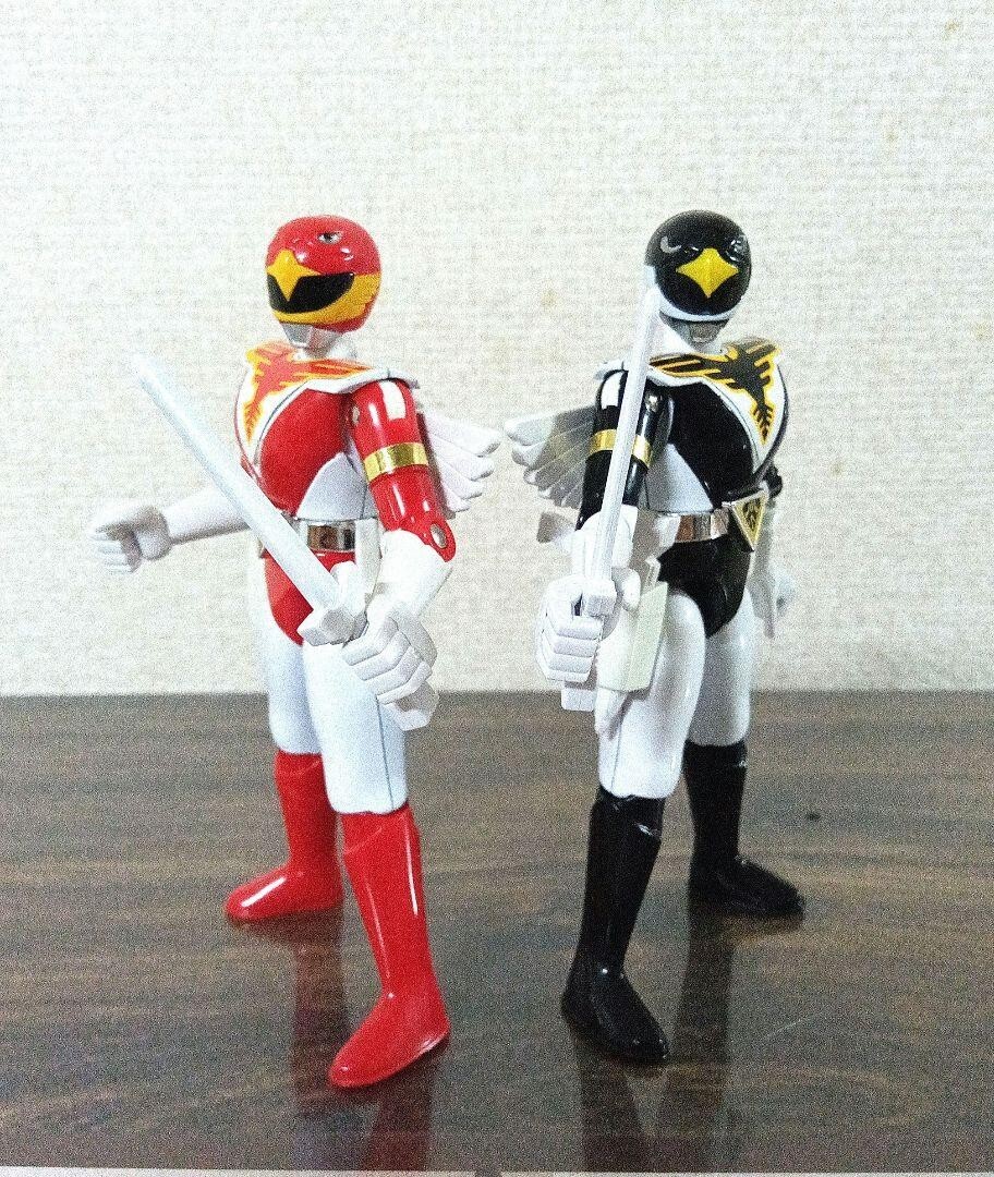 Chojin Sentai Jetman Chogokin Figures Red Hawk Black Condor BANDAI