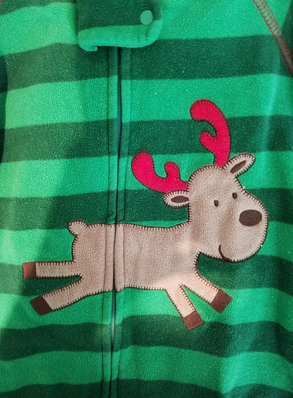 toddler warm holiday Christmas footed pajamas 12 months eBay