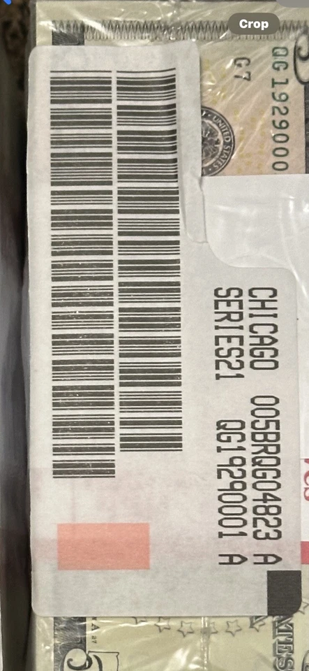 NEW UNCIRCULATED FIVE Dollar Bills, SERIES 2021  $5 Sequential Notes LOT of 100 - Image 3 of 4