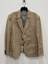 1145 Armani Men Tan Blazer Coat Suit Jacket 48
