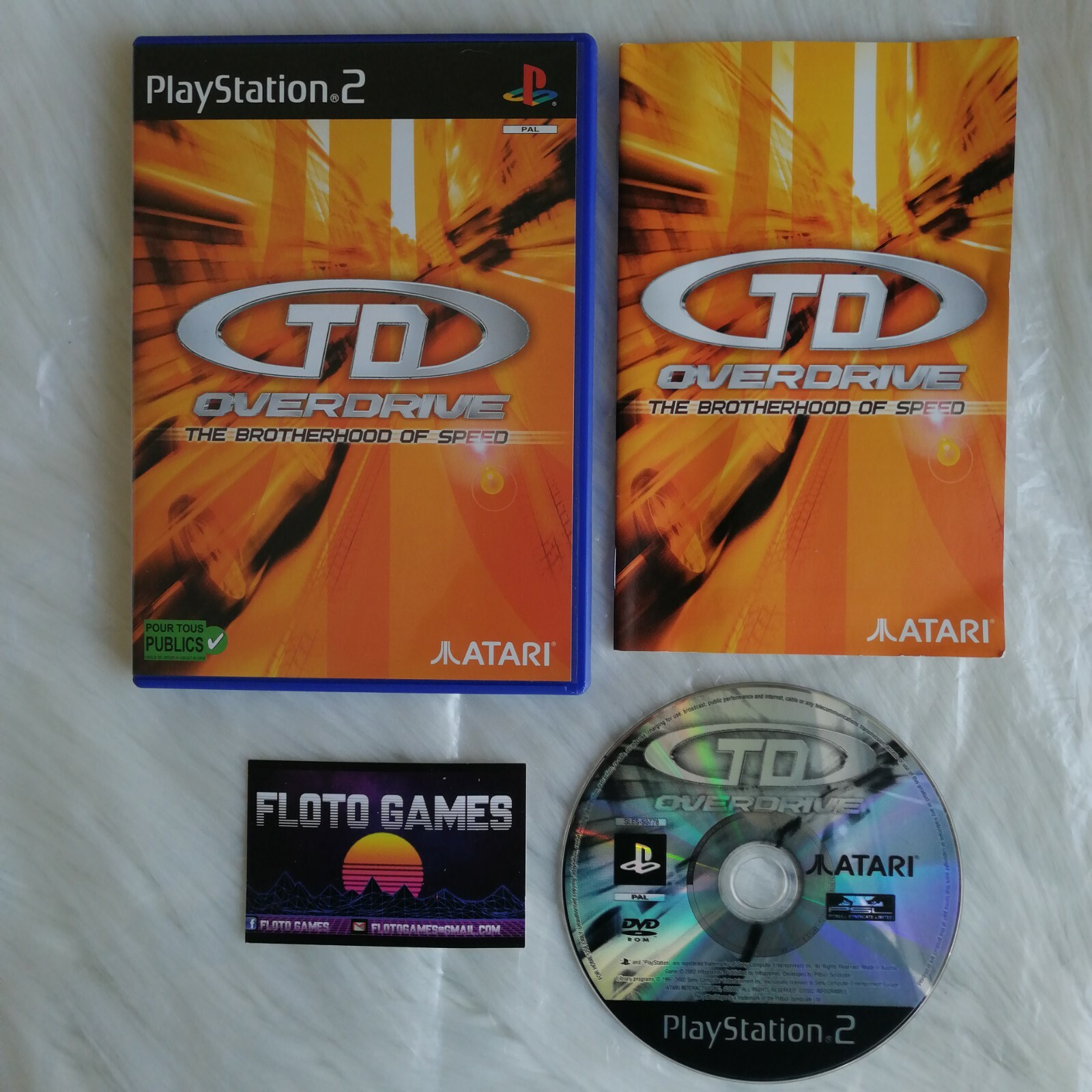 Jeu TD Overdrive pour Playstation 2 PS2 Complet CIB PAL - Floto Games